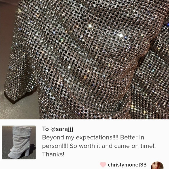 Last Size 9 💎Swarovski Rhinestone Embellished - Picture 3 of 8